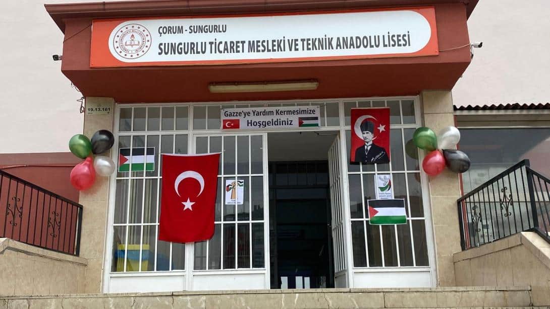 SUNGURLU'DAN GAZZE'YE DESTEK KESMESLERİ
